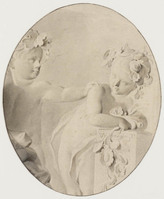 TvB T 148
<br/>
Twee putti in een ovaal kader
<br/>
<em>Nijmegen, Dionys van (1705 - 1798)</em>